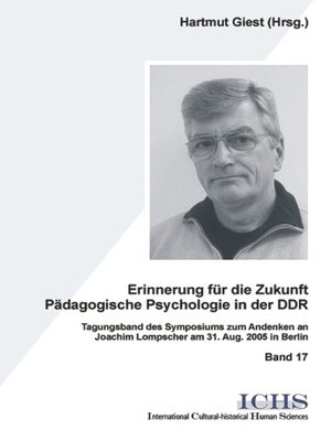 cover image of Erinnerungen für die Zukunft--Pädagogische Psychologie in der DDR